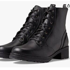 Cole Haan Women's Camea Waterproof Combat Boot/BLACK
